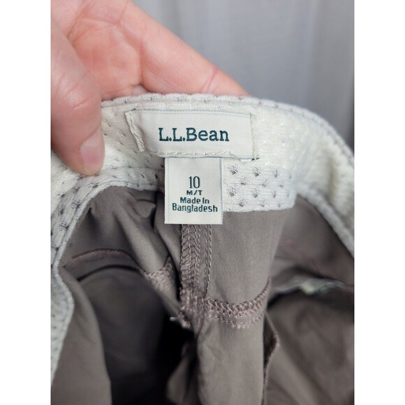 L.L. Bean water repellent comfort trail pants mid rise straight leg size 10 M/T - Picture 6 of 7